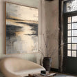 Abstract Metallic Horizon | Gold Grey