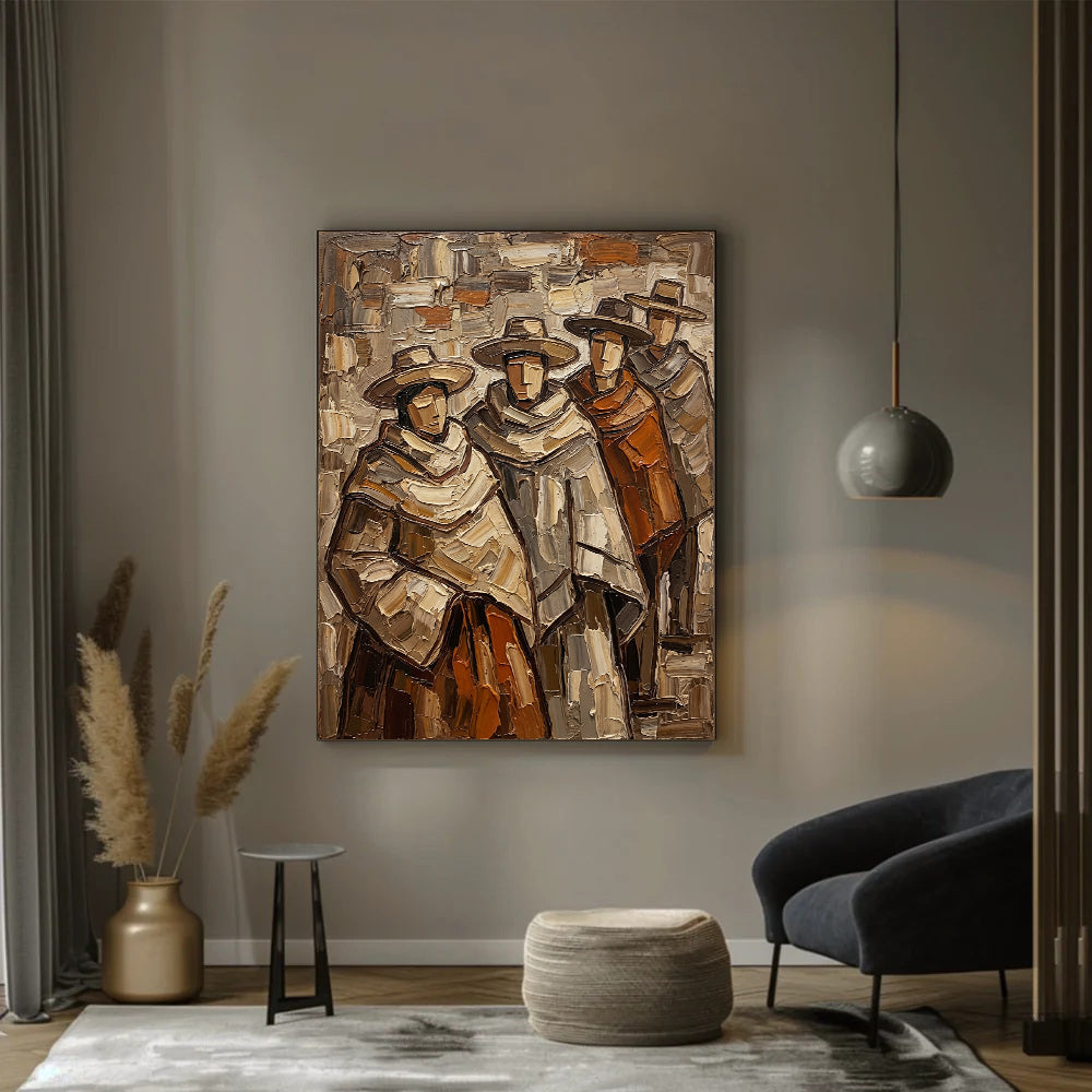 Textured Hat Ensemble | Earthy Hues