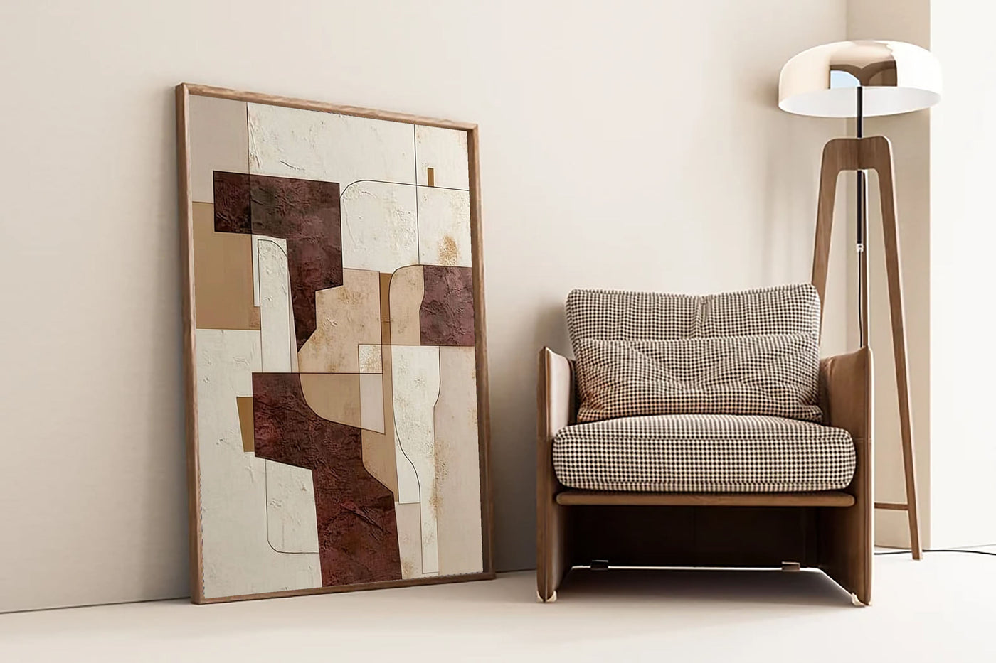 Abstract Geometric Layering | Earth Tones