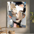 Abstract Portrait Textured Wall Art #PB017