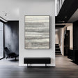 Textured Linear Serenity | Monochrome Tones