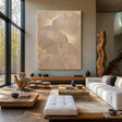 Textured Ginkgo Opulence | Golden Leaf