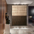 Textured Striped Opulence | Brown Gradient