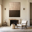 Textured Striped Opulence | Brown Gradient