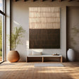 Textured Striped Opulence | Brown Gradient