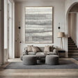 Textured Linear Serenity | Monochrome Tones