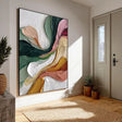 Textured Flowing Vitality | Pink Green