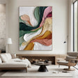 Textured Flowing Vitality | Pink Green