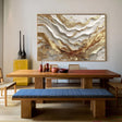 Textured Gilded Swirls | White Gold