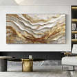 Textured Gilded Swirls | White Gold