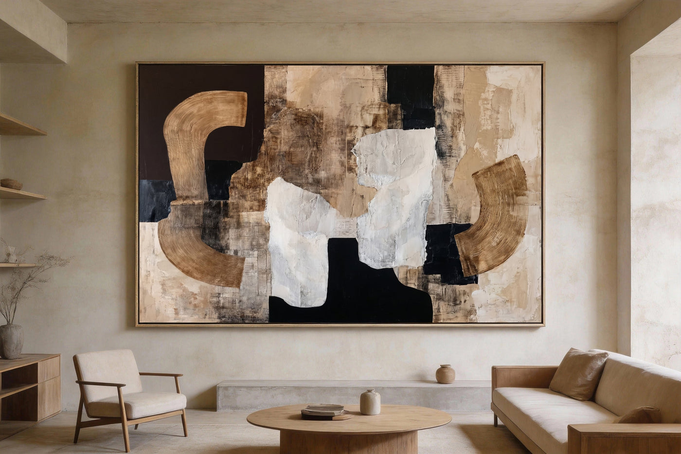 Neutral Tone Sculptures | Textured Art