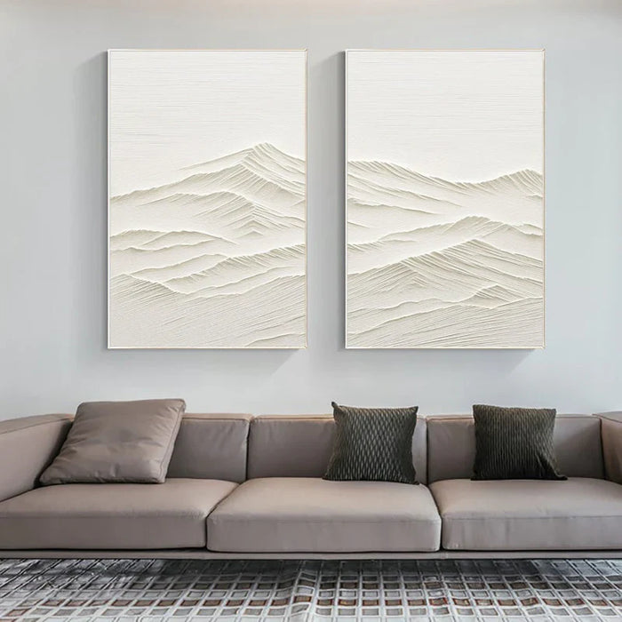 Mountain Textured Wall Art Set of 2 #MS007