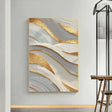 Luxurious Textured Waves | Gold Leaf