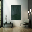 Rippled Emerald Depth | Green Arc