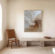 Textured Spiral Opulence | Beige Swirl