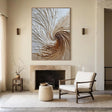 Textured Spiral Opulence | Beige Swirl