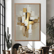 Abstract Geometric Elegance | Gold Blocks