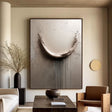 Textured Cracked Opulence | Beige Drip