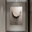 Textured Cracked Opulence | Beige Drip