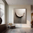 Textured Cracked Opulence | Beige Drip