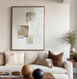 Abstract Textured Geometry | Beige Blocks