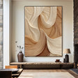 Textured Flowing Opulence | Beige Waves
