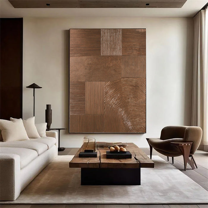 Textured Copper Opulence | Metallic Panels