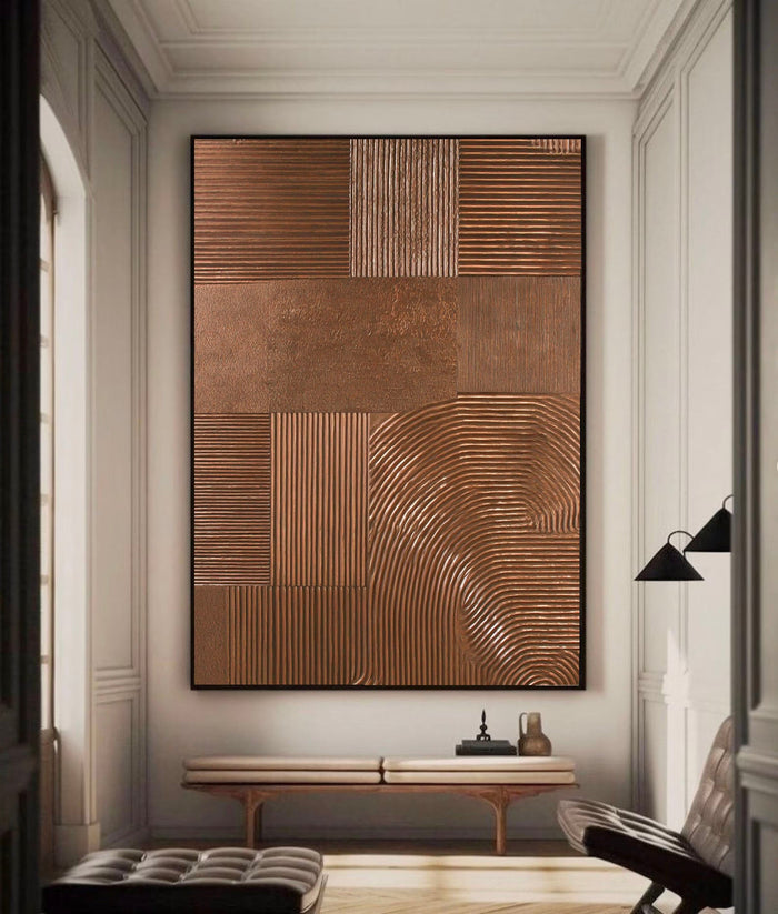 Textured Copper Opulence | Metallic Panels