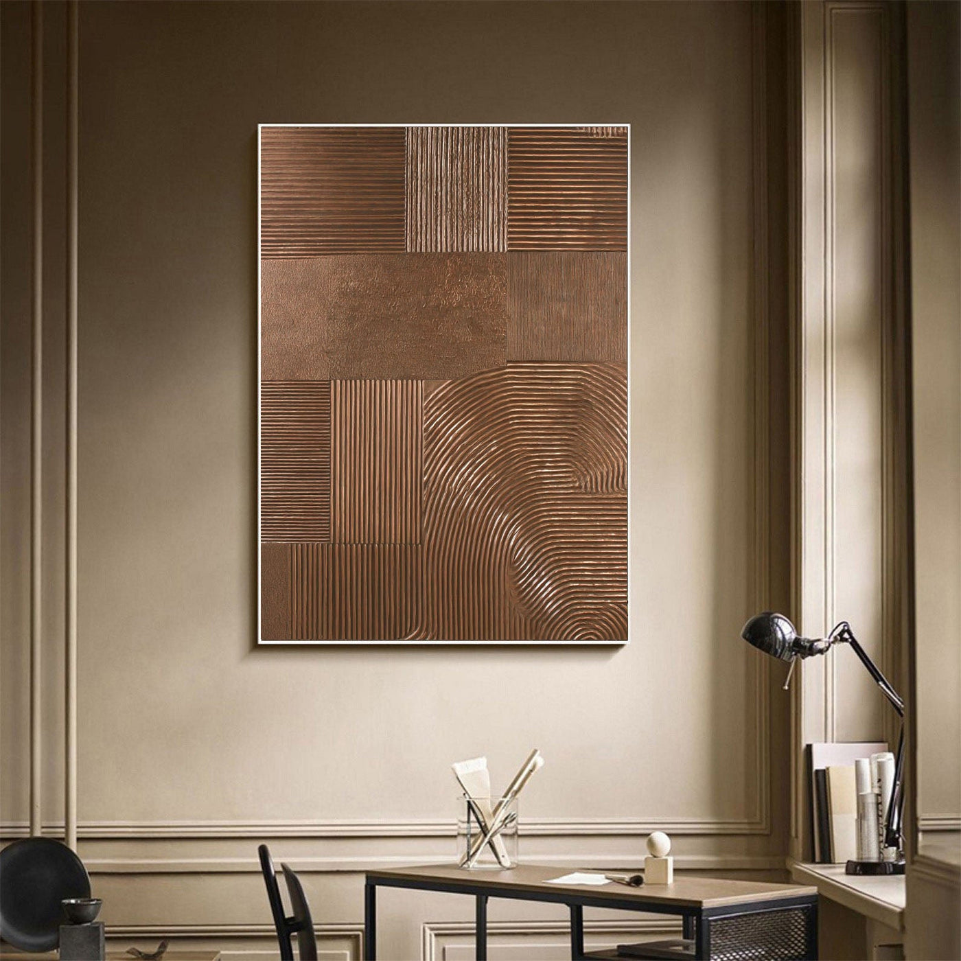 Textured Copper Opulence | Metallic Panels