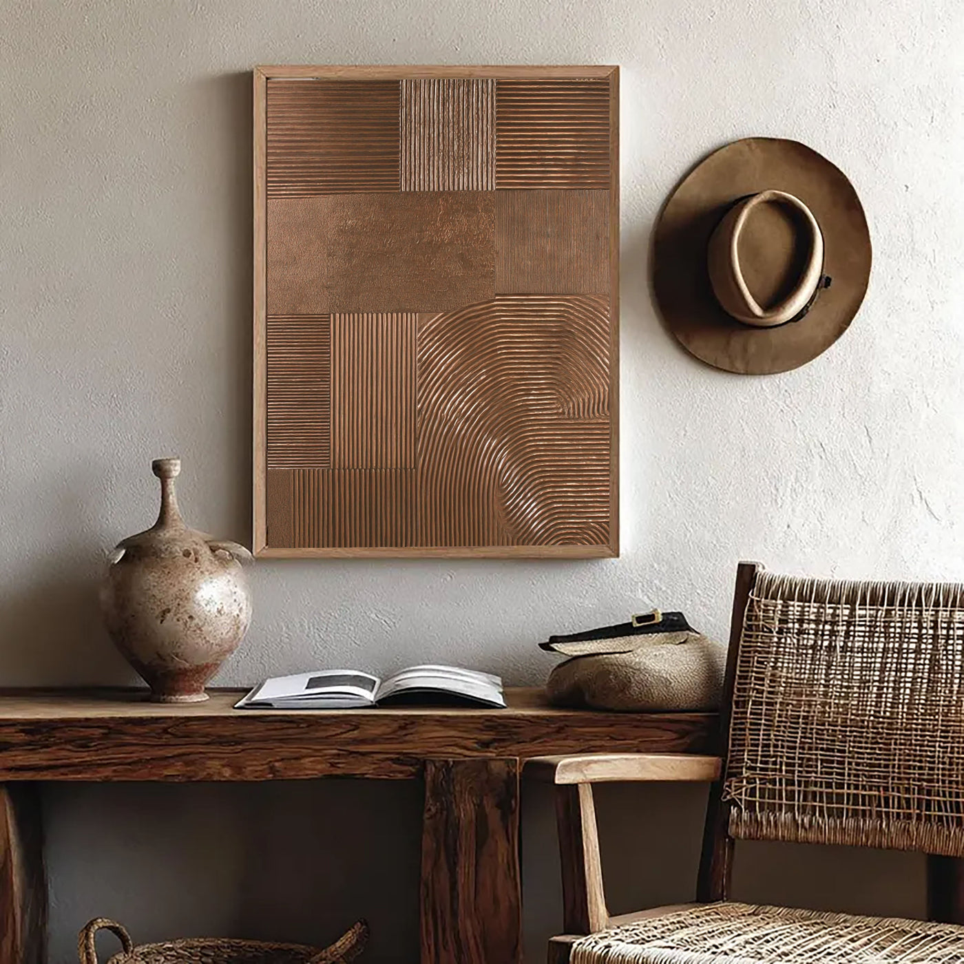 Textured Copper Opulence | Metallic Panels