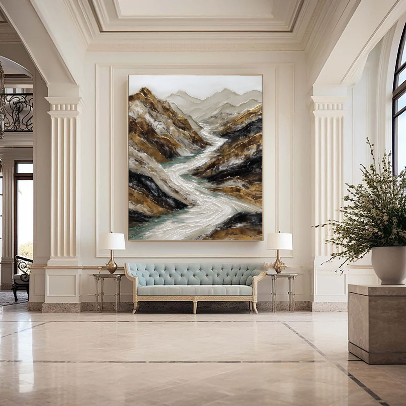 Textured Mountain Opulence | Golden River