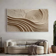 Hypnotic Spiral Texture | Beige Waves