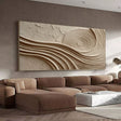 Hypnotic Spiral Texture | Beige Waves