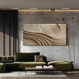 Hypnotic Spiral Texture | Beige Waves