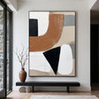 Textured Curved Shapes | Terracotta Noir