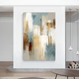 Abstract Brushstroke Harmony | Blue Gold