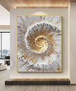 Textured Spiral Opulence | Gold Surge