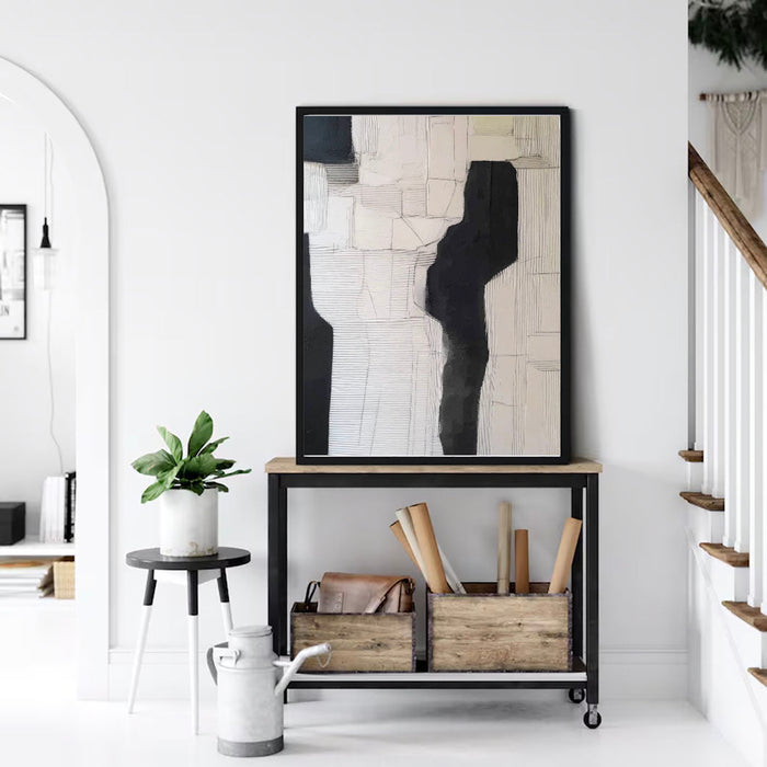 Textured Monochrome Geometry | Black White