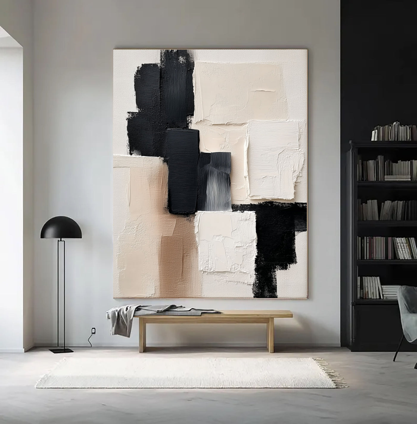 Bold Abstract Geometry | Black White
