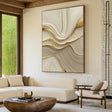 Textured Wave Opulence | Gilded Flow