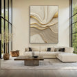 Textured Wave Opulence | Gilded Flow
