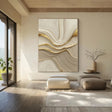 Textured Wave Opulence | Gilded Flow