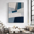 Textured Geometric Blocks | Teal Gray