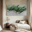 Organic Green Texture | White Sand