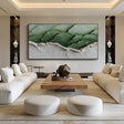 Organic Green Texture | White Sand