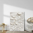 Textured Ivory Opulence | Creamy Swirl