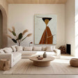 Textured Figure Silhouette | Terracotta Ivory