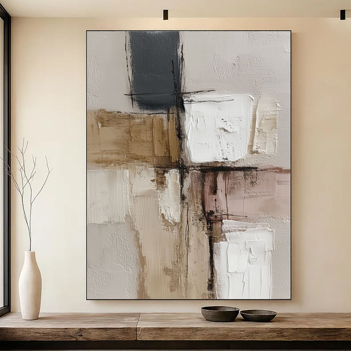 Modern Abstract Balance | Earth Tones