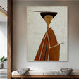 Textured Figure Silhouette | Terracotta Ivory