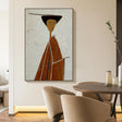Textured Figure Silhouette | Terracotta Ivory